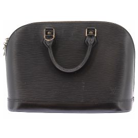 Louis Vuitton Borsa "Alma" in pelle épi nera Nero