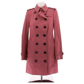 Trench Burberry Rosa in Cotone Rosa