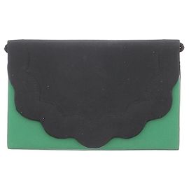Autre Marque Pochette verde e nera Nero