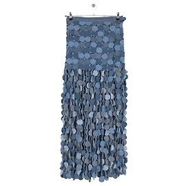 Desigual Maxirock aus Baumwolle Blau Blau