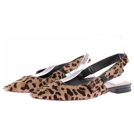 Christian Dior Sandales à imprimé animal Marron
