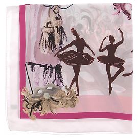 Dolce & Gabbana Lenço rosa com padrão de ballerinas Rosa