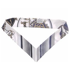 Hermès Twilly marine et blanc Navy blue