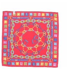 Gucci Lenço vermelho estampado Vermelho