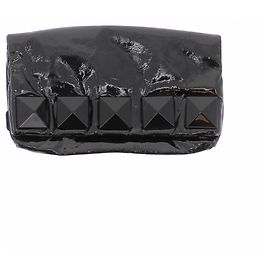 Marc Jacobs Pochette en cuir verni noir Black