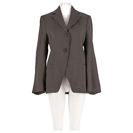 Blazer gris Mango de viscosa M Gris