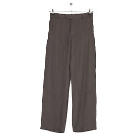 Pantalon droit gris Mango en viscose Taille 36 Gris