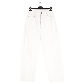 Autre Marque RAEY Jeans aus weißer Baumwolle Weiß