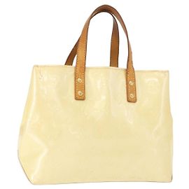 LOUIS VUITTON Monogram Vernis Reade PM Hand Bag Perle M91336 LV Outro