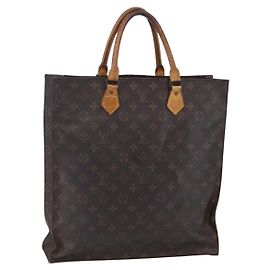 LOUIS VUITTON Monogram Sac Plat Hand Bag M51140 LV Otro