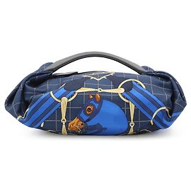 Hermès Bolsa Hermes Valusois Preto Multicor Azul marinho