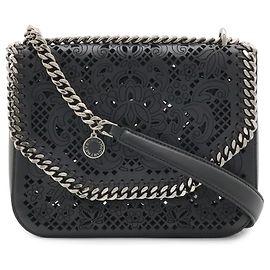 Stella Mc Cartney Stella McCartney Falabella Box Laser-Cut Shoulder Bag Black