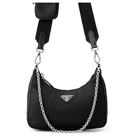 Bolso de hombro Prada Re-Edition 2005 Negro