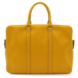 Louis Vuitton Taiga PDV Port Document Voyage PM Handbag Yellow
