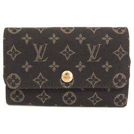 Louis Vuitton Monogram Idylle Schlüsselanhänger Anthrazitgrau Dunkelbraun