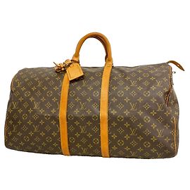 Louis Vuitton Boston Monogram Keepall 55 Marron