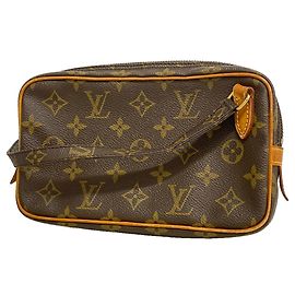 Louis Vuitton Monogram Pochette Marly Bandoulière Shoulder Bag Marrom