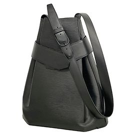 Louis Vuitton Epi Sac Depaule GM Shoulder Bag Noir