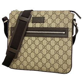 Bolsa de Ombro Gucci GG Supreme Marrom