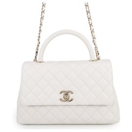 Chanel Matelassé Handbag in White White