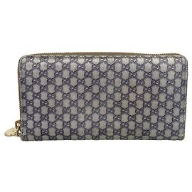 Portafoglio lungo Gucci Microguccissima Argento