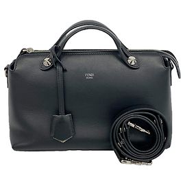 Fendi By The Way Leather Handbag Black