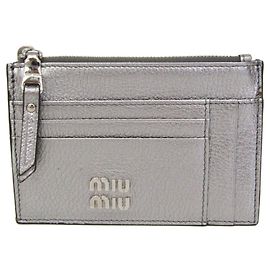 Miu Miu Coin Card Holder Silvery