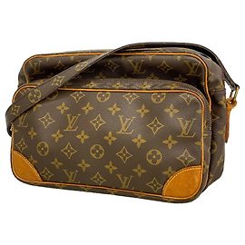 Sac à épaule Louis Vuitton Monogram Nile Marron