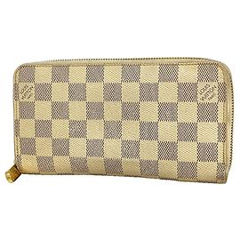 Cartera Zippy Louis Vuitton Damier Azur Blanco