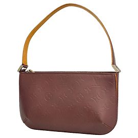 Louis Vuitton Monogram Mat Fowler Handtasche Lila
