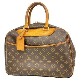 Louis Vuitton Monogram Deauville Handbag Brown