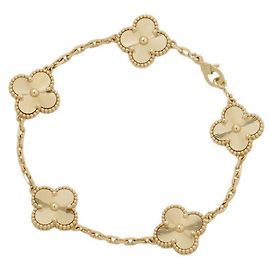 Pulsera Van Cleef & Arpels Alhambra de 5 motivos guilloché Otro