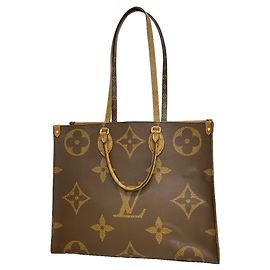Saco Tote Louis Vuitton Monogram Giant Reverse OnTheGo GM Marrom
