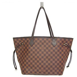 Saco Tote Louis Vuitton Damier Neverfull MM Marrom