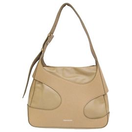 Bolsa Hobo Salvatore Ferragamo Cutout 214487 Bege