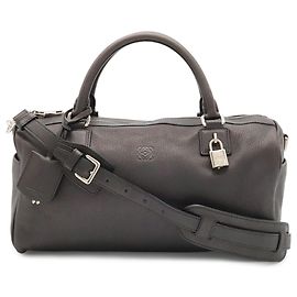 Loewe Mini Boston Shoulder Bag Brown Blue