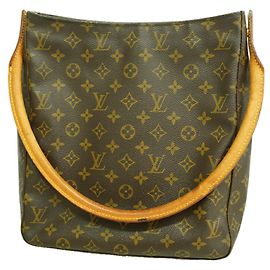 Borsa a tracolla Louis Vuitton Monogram Looping GM Marrone