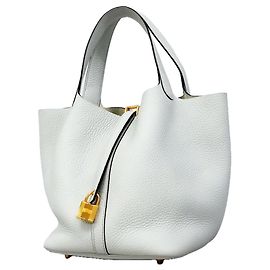 Hermès Borsa Hermes Picotin Lock MM Blu