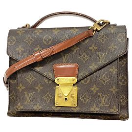 Louis Vuitton Monogram Monceau 26 Handtasche Braun