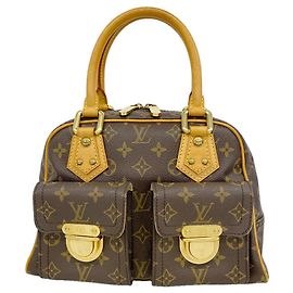 Louis Vuitton Monogram Manhattan PM Handtasche Braun