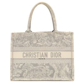 Christian Dior Medium Book Tote Castaño