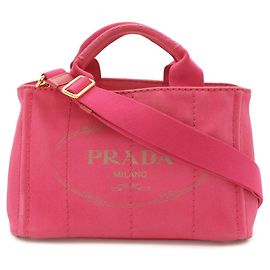 Bolso Tote/Bolso de Hombro Prada Canapa Rosa
