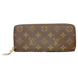 Louis Vuitton Monogram Portefeuille Clemence Long Wallet Rosa