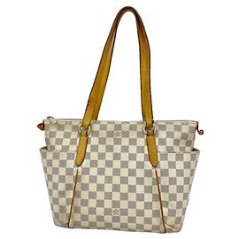 Bolso Tote Louis Vuitton Damier Azur Totally PM Blanco