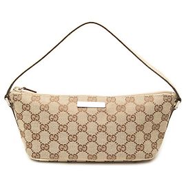 Gucci Beige GG Canvas Boat Beige