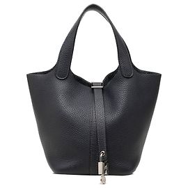 Hermès Black Clemence Picotin Lock 18 Preto
