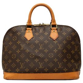 Louis Vuitton Brown Monogram Alma PM Castaño