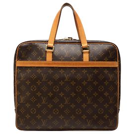 Louis Vuitton Brown Monogram Porte Documents Pegase Marrom