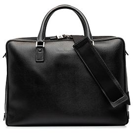 Salvatore Ferragamo Borsa da lavoro Ferragamo in vitello nero Nero