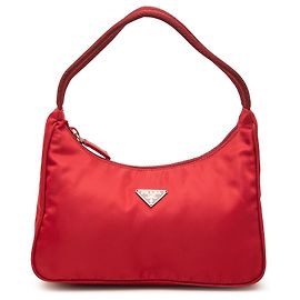 Prada Mini Tessuto Re Edition 2000 Schultertasche Rot Rot